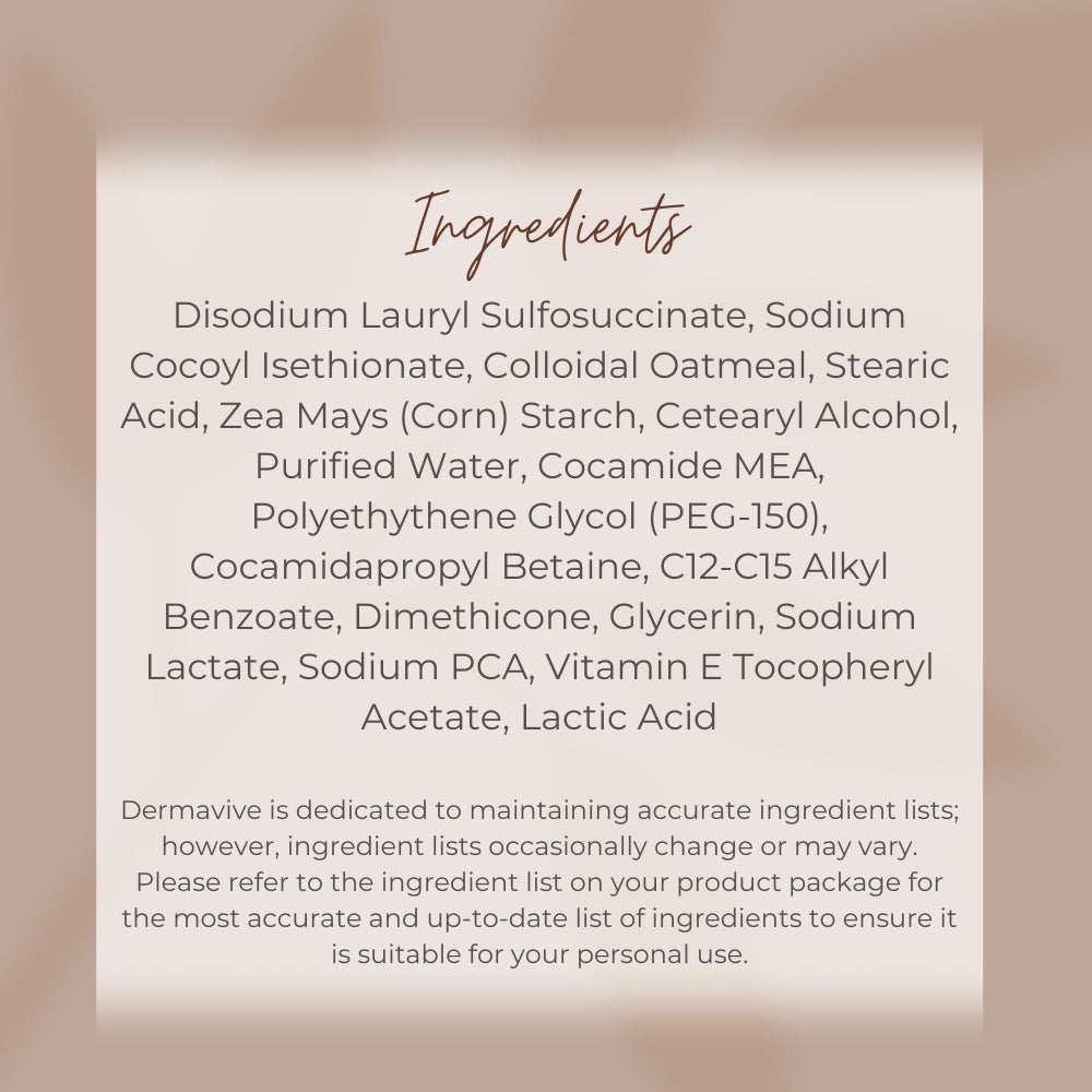 Dermavive Dry Skin Soap-Free Cleansing Bar 120g