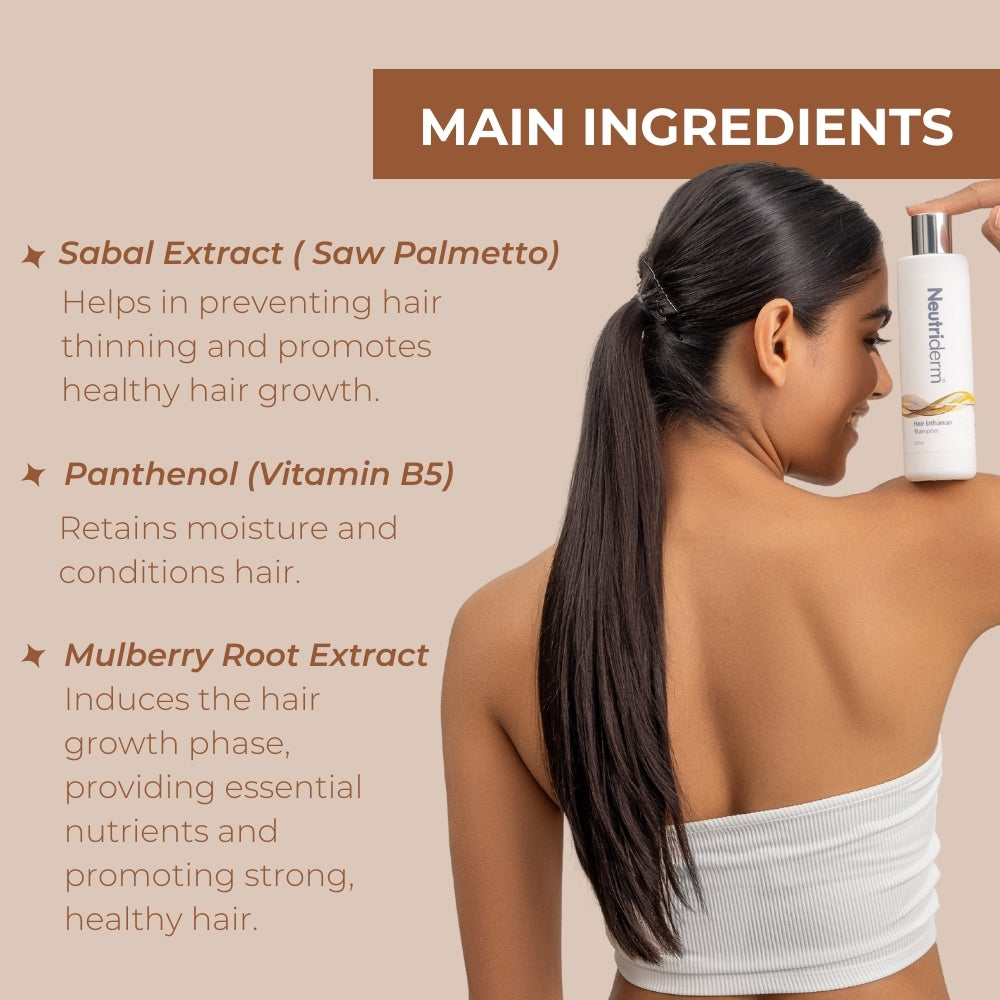 Neutriderm Hair Enhancer Shampoo Hair Health and Volume 250ml