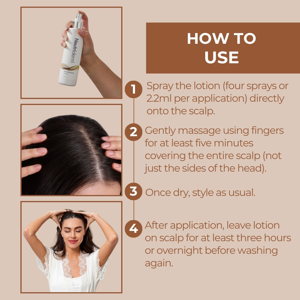 Neutriderm Hair Enhancer Lotion  Hair Health and Volume 250ml