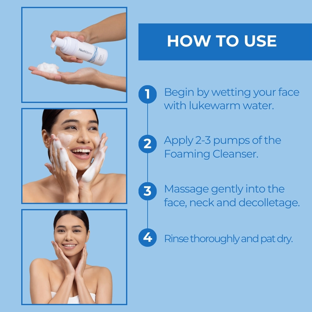 Neutriderm Foaming Cleanser Daily Face Wash 150ml