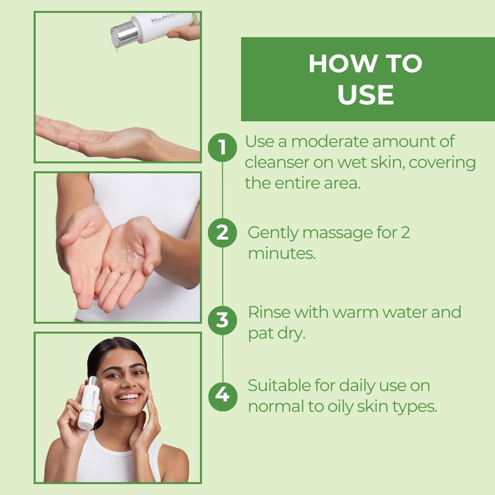 Neutriderm Detox Cleanser Glycolic Face Wash 120ml