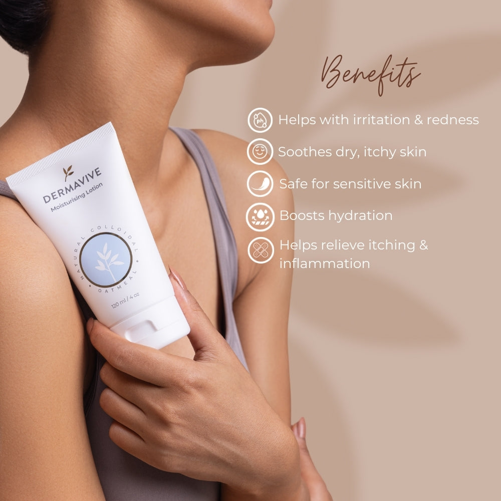 Dermavive Moisturising Lotion with Colloidal Oatmeal 120ml