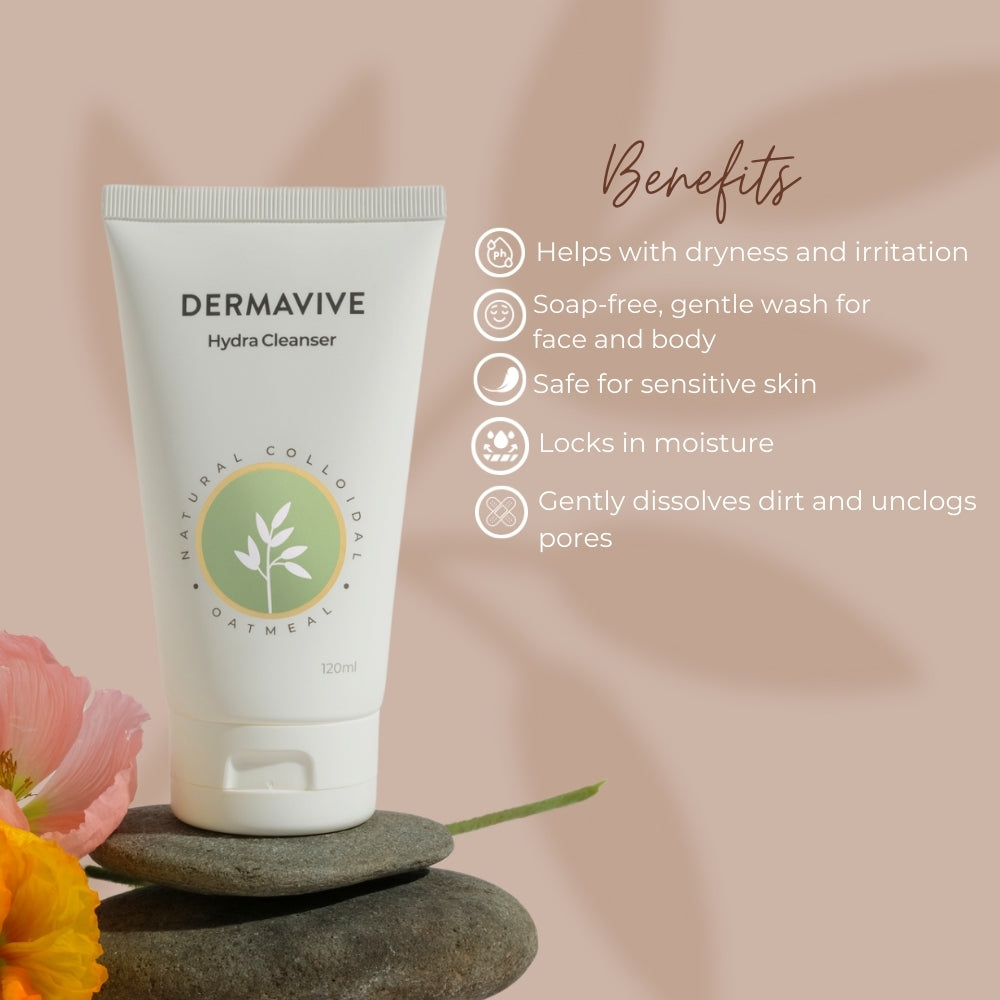 Dermavive Hydra Cleanser Daily Hydrating Face & Body Wash 120ml