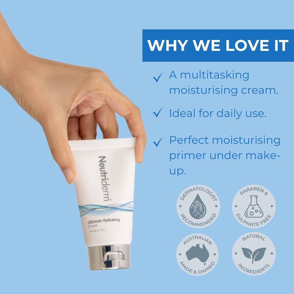 Neutriderm Ultimate Hydrating Cream Moisturiser and Primer for Face 50ml