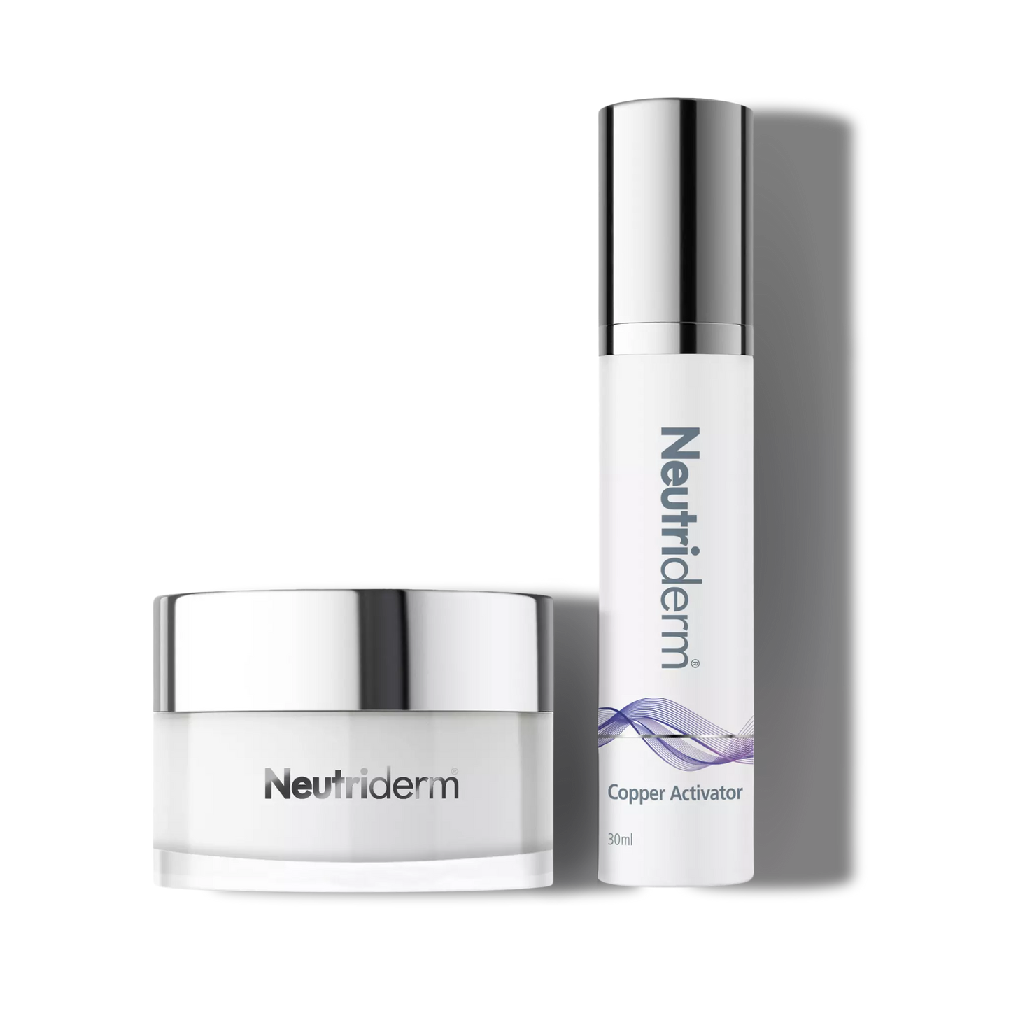 Neutriderm Exfoliator Set - Vitamin C Scrub + Copper Activator Serum (50g+30ml)