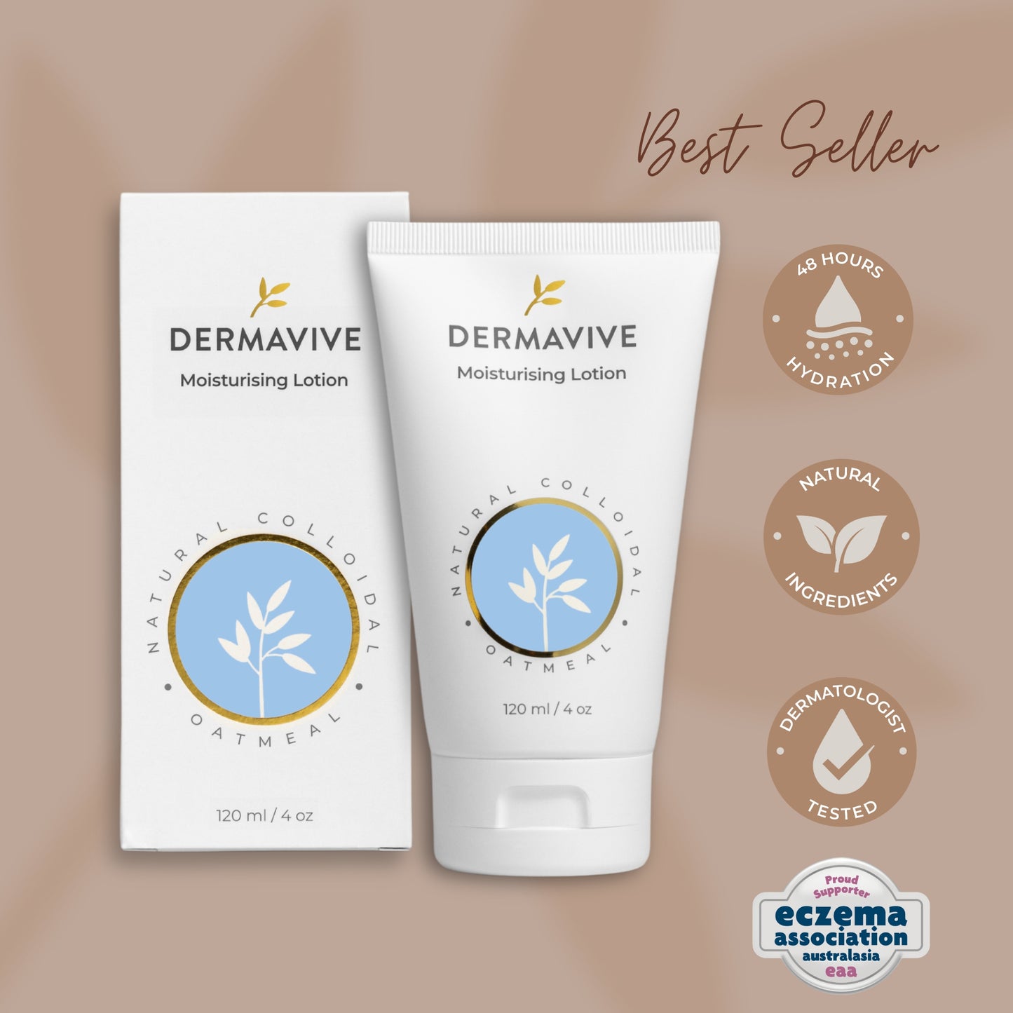 Dermavive Moisturising Lotion with Colloidal Oatmeal  120ml