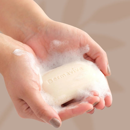 Dermavive Dry Skin Soap-Free Cleansing Bar - 120g x 3