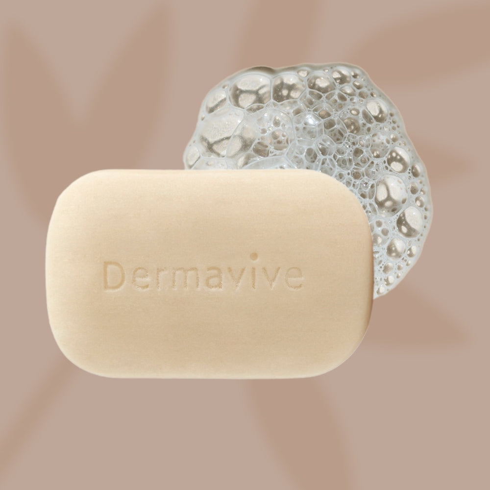 Dermavive Oily Skin Soap-Free Cleansing Bar - 120g x 3