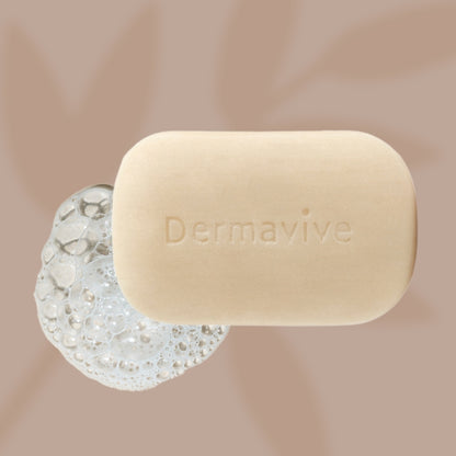 Dermavive Acne & Sensitive Skin Soap-Free Cleansing Bar - 120g x 3