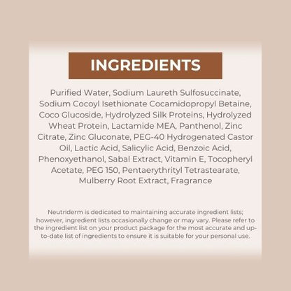 Neutriderm Hair Enhancer Shampoo  Hair Health and Volume 250ml