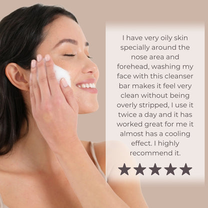 Dermavive Oily Skin Soap-Free Cleansing Bar - 120g x 3