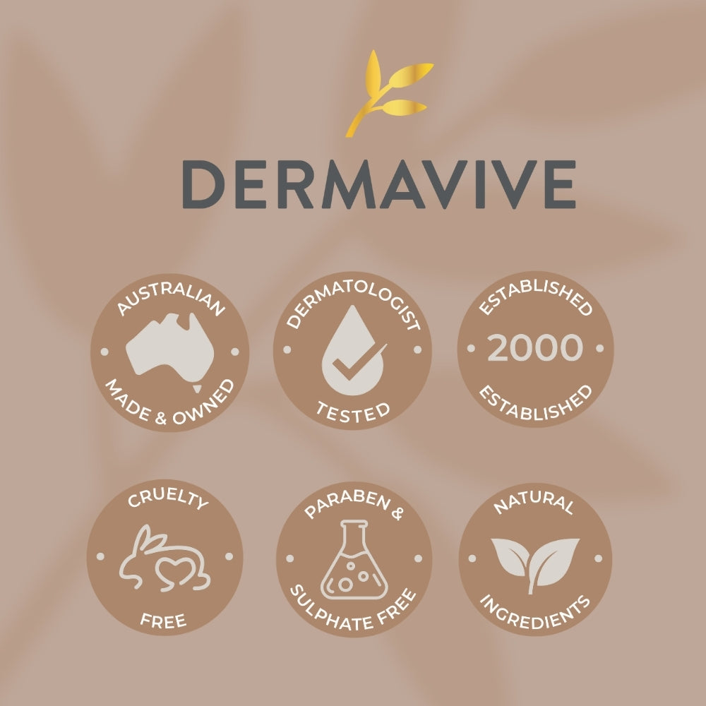 Dermavive Acne & Sensitive Skin Soap-Free Cleansing Bar - 120g x 3