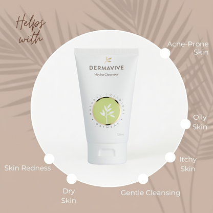 Dermavive Hydra Cleanser Daily Hydrating Face & Body Wash 120ml